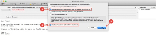 Enigmail: Use PGP/MIME 